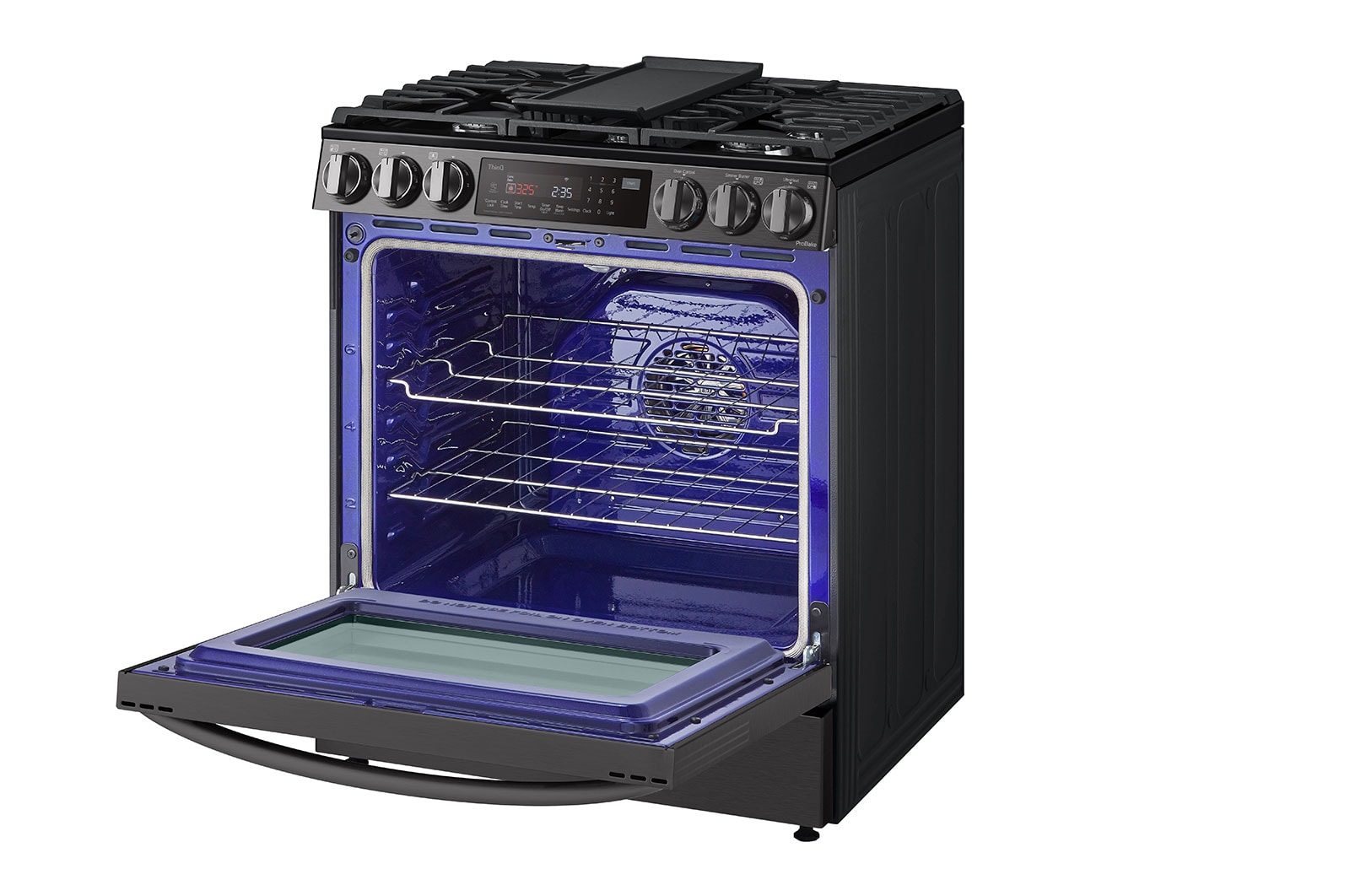 LG Cuisinière au gaz intelligente encastrable de 6,3 pi3 avec Wi-Fi, technologie ProBake Convection<sup>MD</sup>, InstaView<sup>MC</sup> et AirFry, LSGL6335D