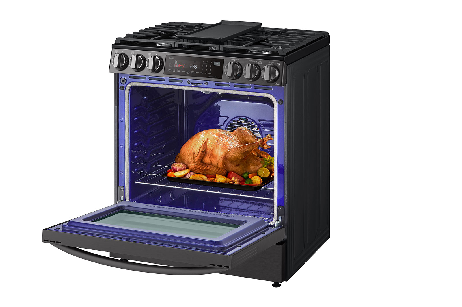 LG Cuisinière au gaz intelligente encastrable de 6,3 pi3 avec Wi-Fi, technologie ProBake Convection<sup>MD</sup>, InstaView<sup>MC</sup> et AirFry, LSGL6335D