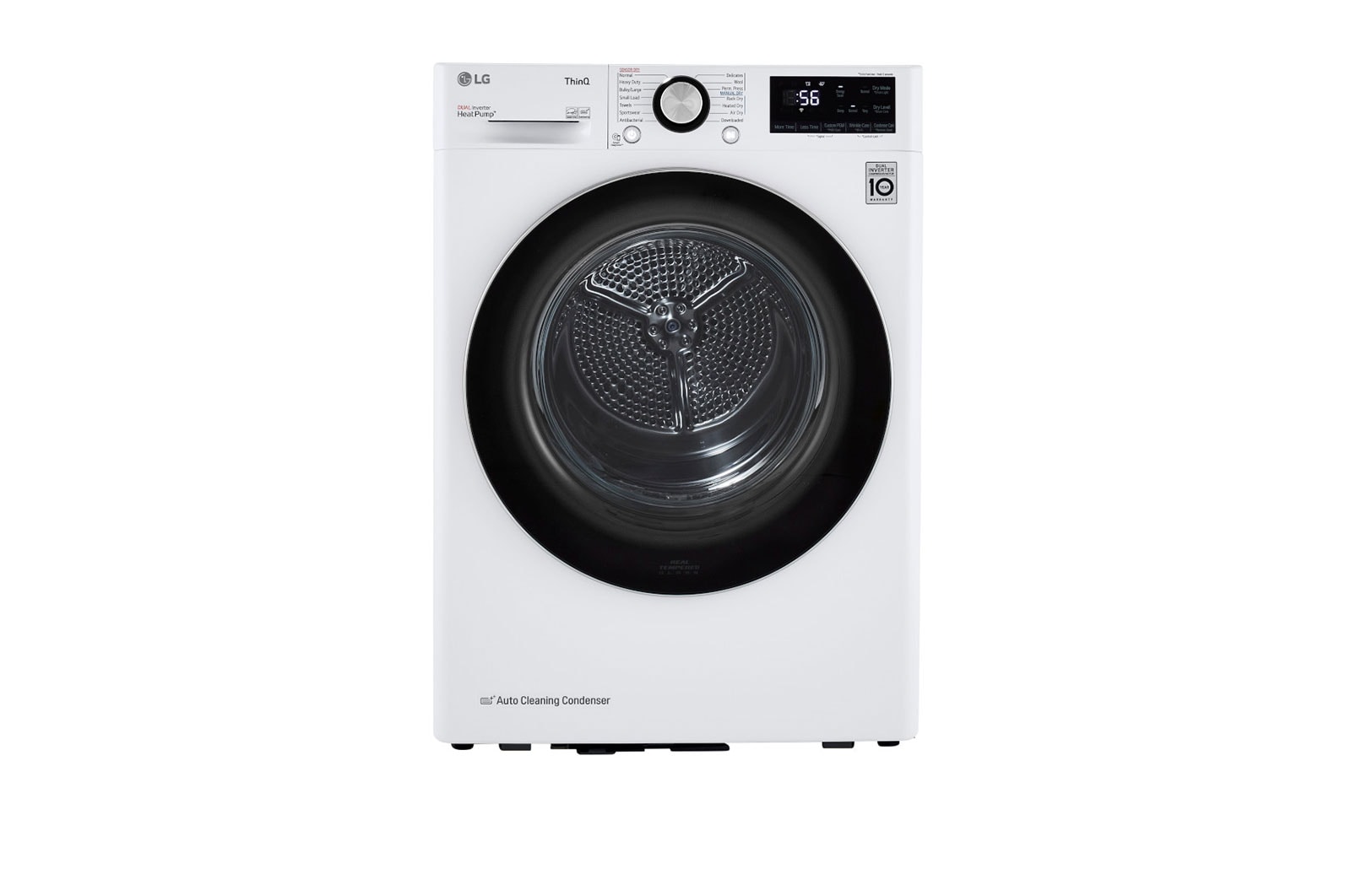 LG Sécheuse intelligente compacte de 4,2 pi3 à chargement frontal avec système de pompe à chaleur à double onduleurMC et Wi-Fi, DLHC1455W