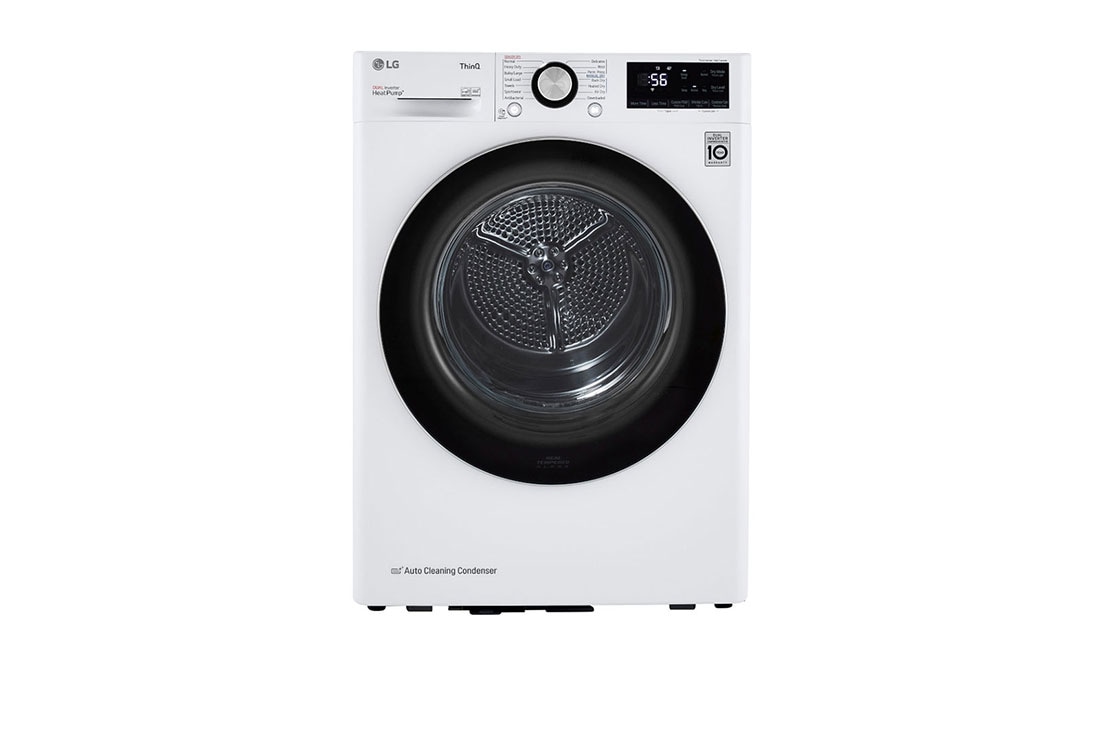 LG Sécheuse intelligente compacte de 4,2 pi3 à chargement frontal avec système de pompe à chaleur à double onduleurMC et Wi-Fi, DLHC1455W