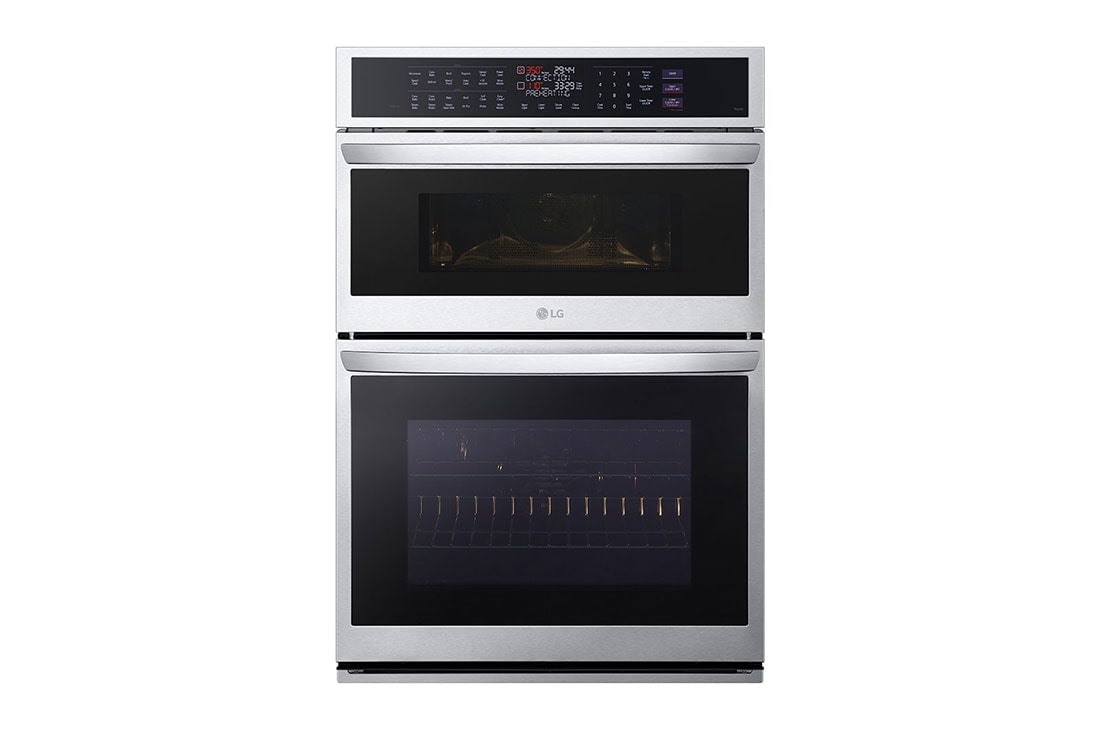 LG Four mural combiné intelligent de 1,7/4,7?pi3 avec convection véritable technologie InstaView<sup>MD</sup>, Air?Fry et Vapeur Sous Vide, WCEP6427F