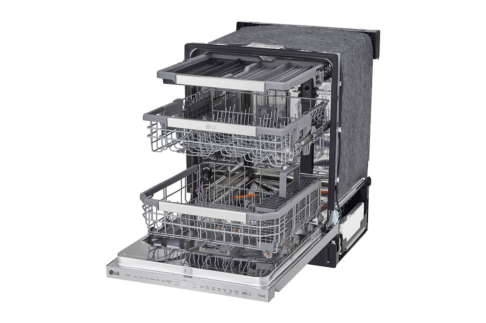 LG Lave-vaisselle intelligent avec  commandes sur le dessus et système QuadWash<sup>MC</sup> Pro, technologie TrueSteam<sup>MD</sup> et technologie Dynamic Dry<sup>MC</sup>, LDPS6762S