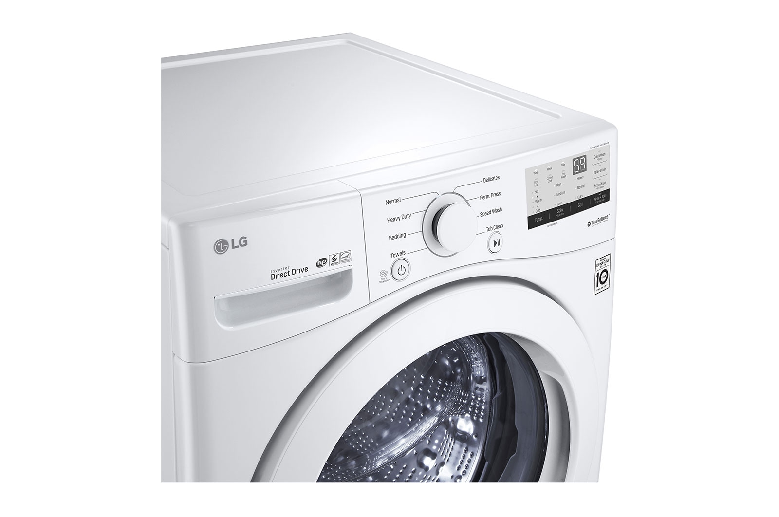 LG Laveuse à chargement frontal à très grande capacité de 5,2 pi3, WM3400CW