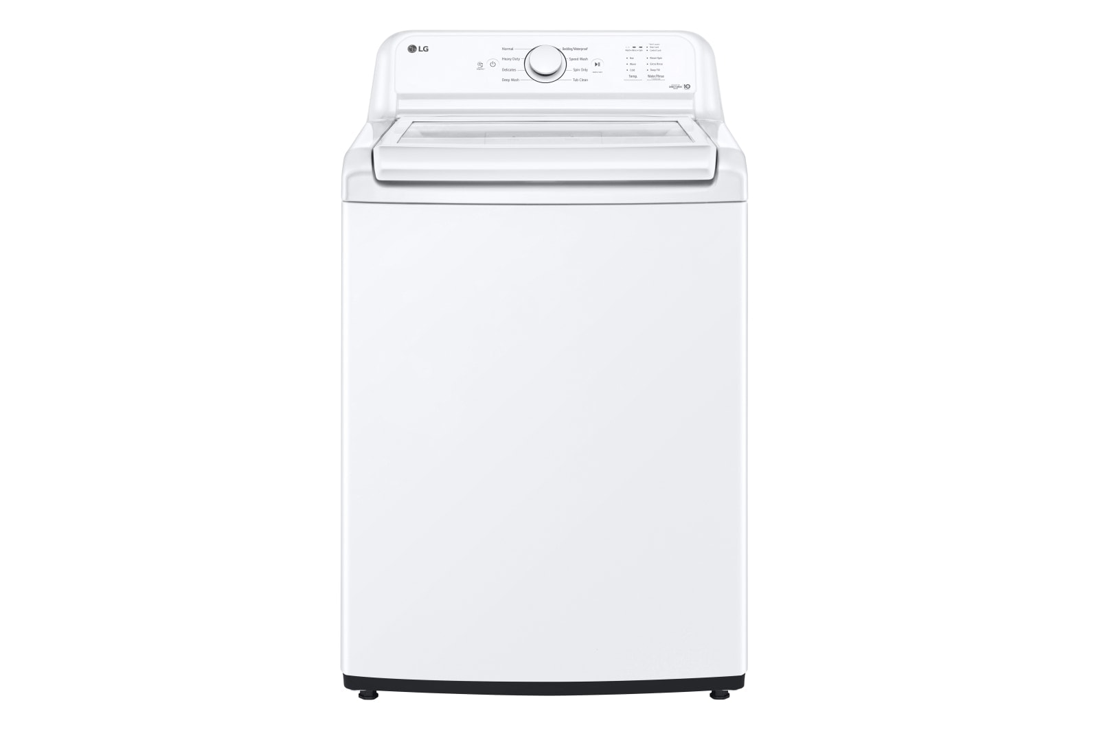 LG Laveuse à chargement vertical de 4,8?pi3 avec agitateur et couvercle en verre SlamProof, WT6105CW