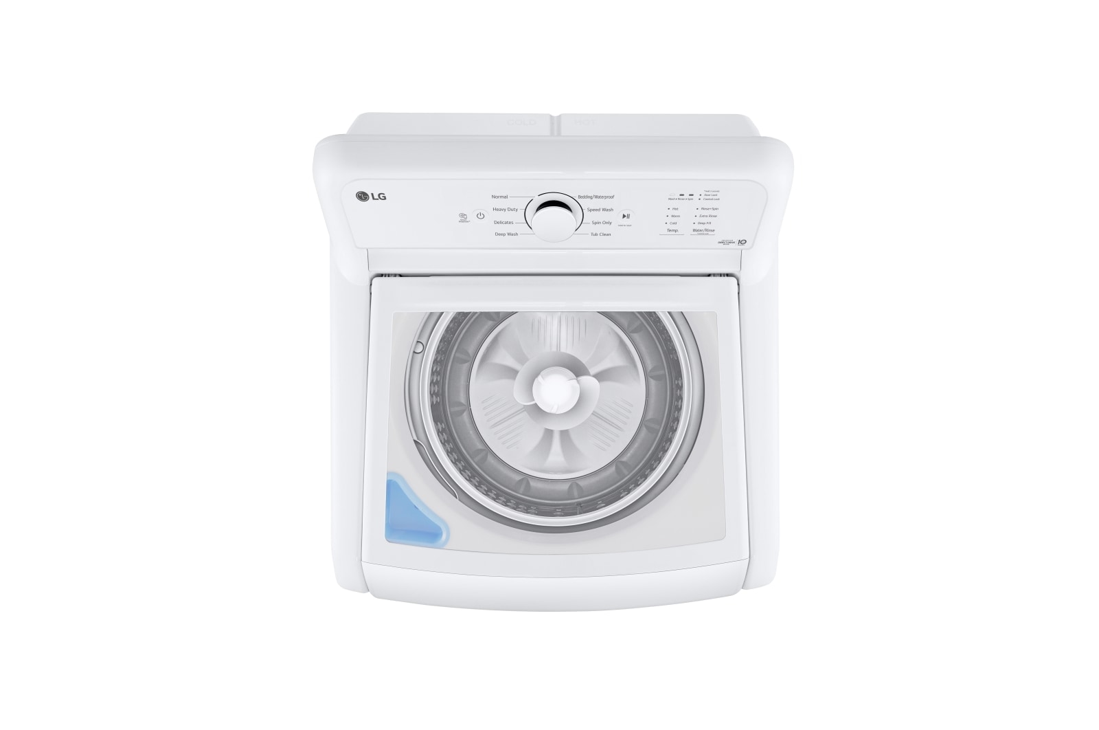 LG Laveuse à chargement vertical de 4,8?pi3 avec agitateur et couvercle en verre SlamProof, WT6105CW