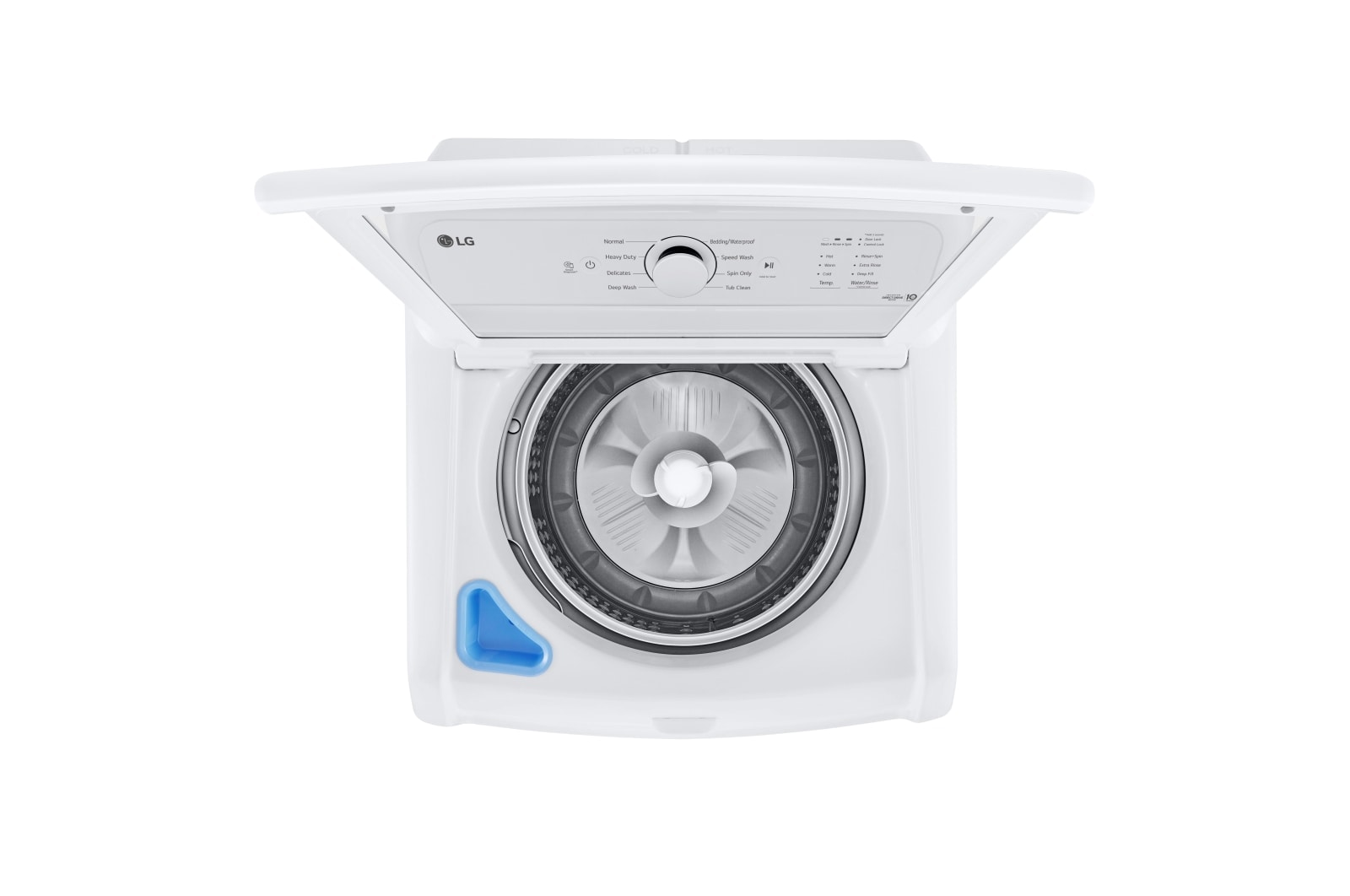 LG Laveuse à chargement vertical de 4,8?pi3 avec agitateur et couvercle en verre SlamProof, WT6105CW