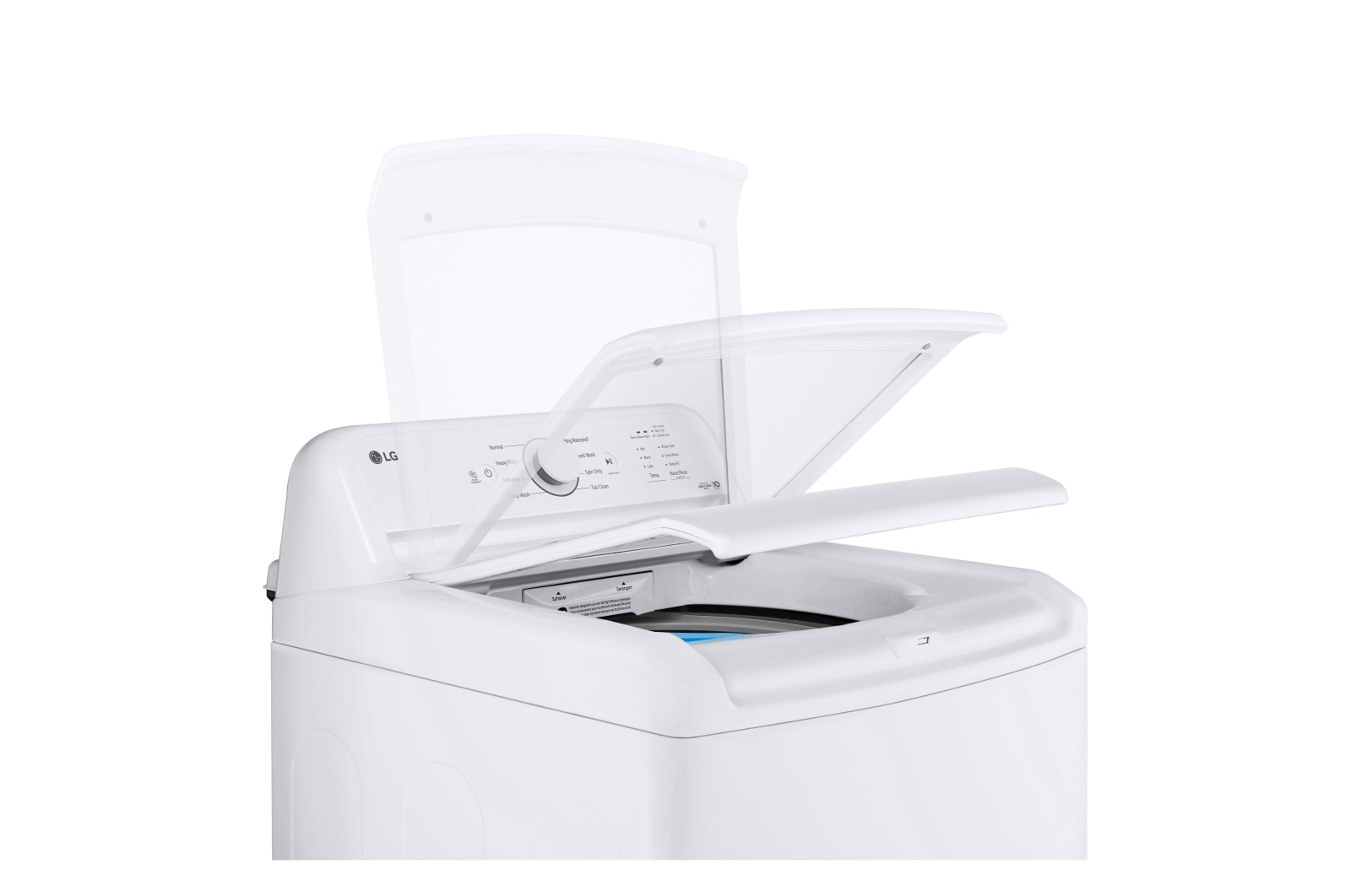 LG Laveuse à chargement vertical de 4,8?pi3 avec agitateur et couvercle en verre SlamProof, WT6105CW