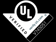 Logo de certification ? UL VERIFIED ?.