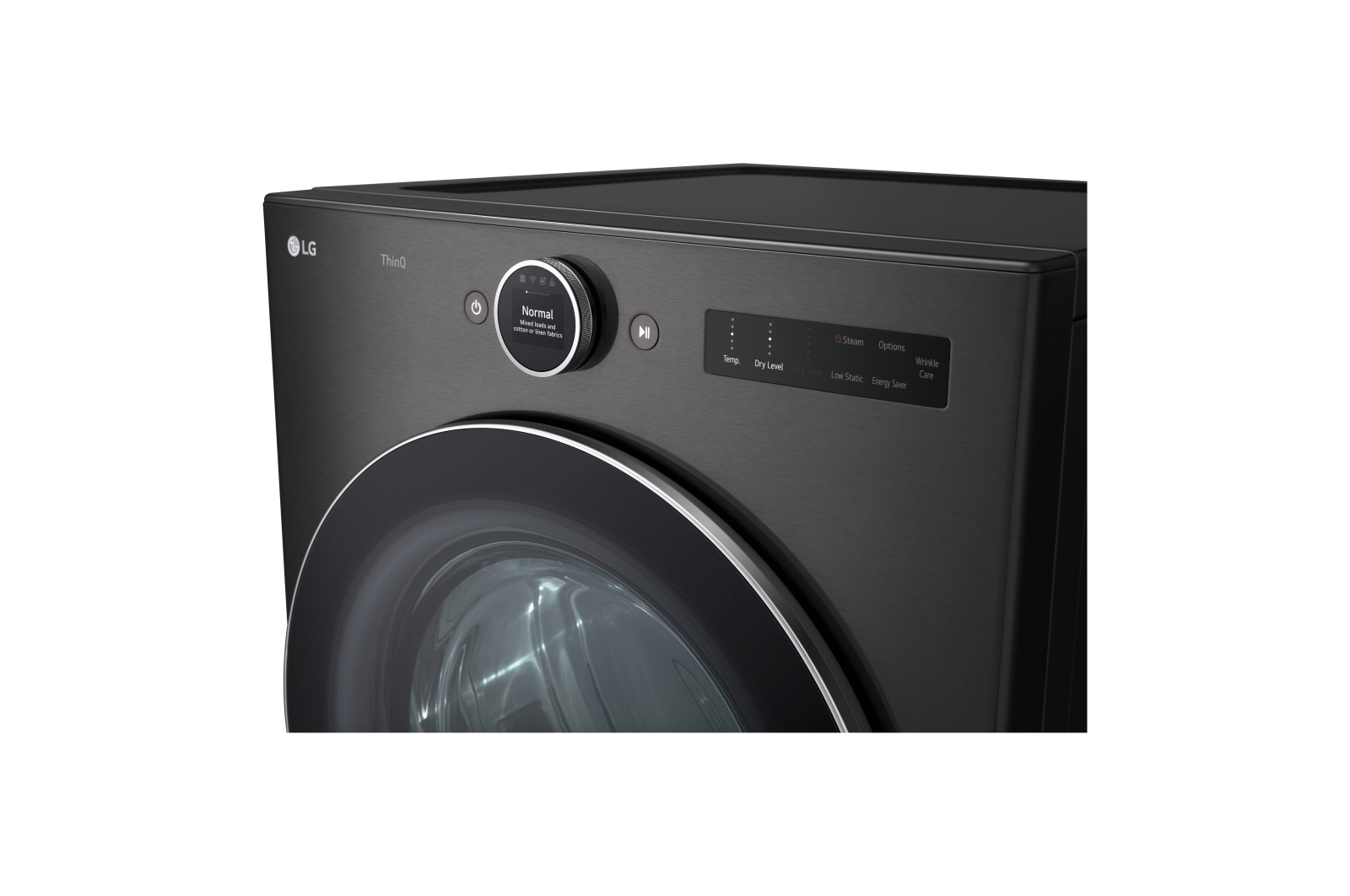 LG Sécheuse à chargement frontal à super grande capacité de 7,4?pi3 avec intelligence intégrée et dotée de la technologie TurboSteam<sup>MD</sup>, DLEX6700B
