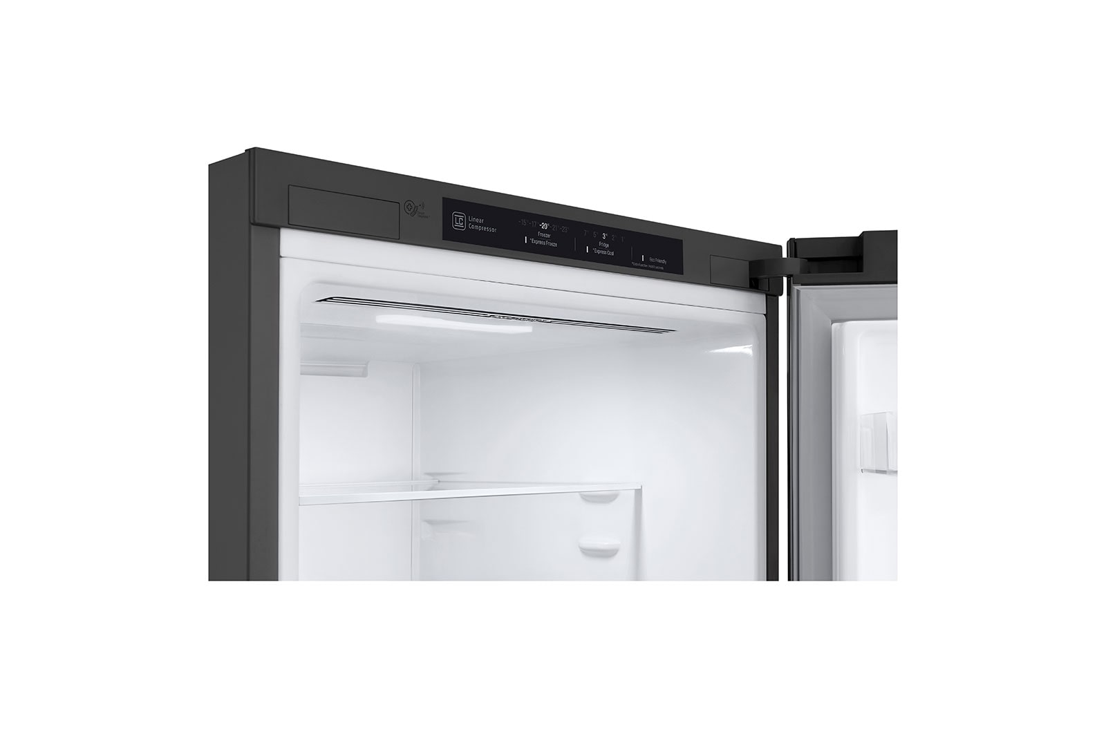 LG Réfrigérateur de 24?po à profondeur de comptoir d’une capacité de 12?pi3 avec congélateur en bas et Refroidissement+ de la porte, LBNC12231V