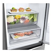 LG Réfrigérateur de 24?po à profondeur de comptoir d’une capacité de 12?pi3 avec congélateur en bas et Refroidissement+ de la porte, LBNC12231V