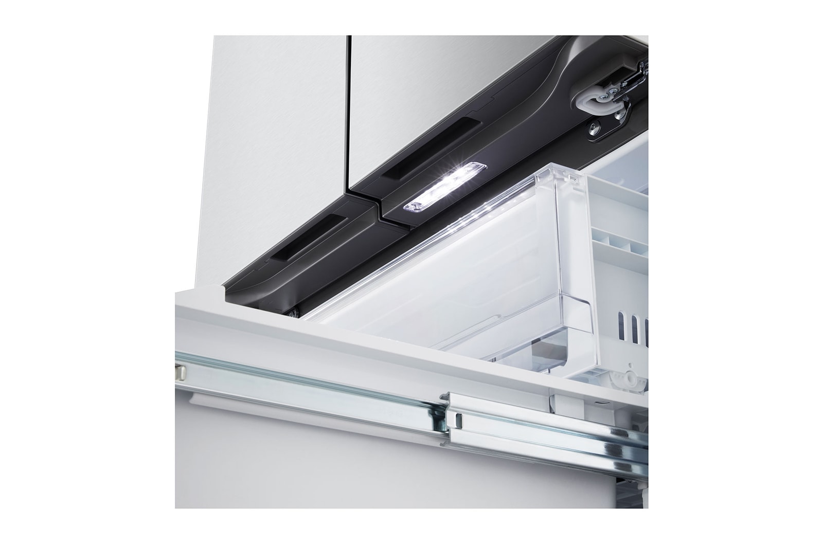 LG Réfrigérateur de 25 pi3 de profondeur standard à trois portes avec porte à deux battants et machine à gla?ons, LF25S6200S