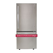 LG Réfrigérateur avec congélateur en bas doté d’un tiroir coulissant de 30?po, 22 pi<sup>3</sup>, LRDNS2200S