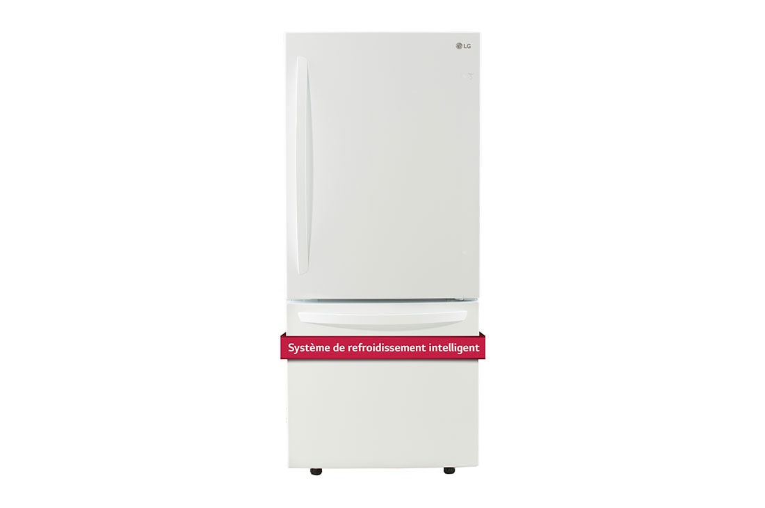 LG Réfrigérateur avec congélateur en bas doté d’un tiroir coulissant de 30?po, 22 pi<sup>3</sup>, LRDNS2200W