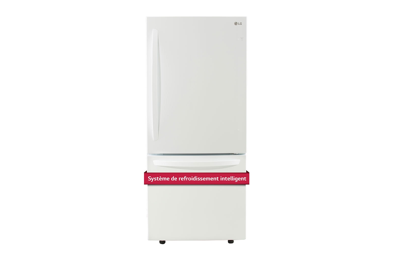 LG Réfrigérateur avec congélateur en bas doté d’un tiroir coulissant de 30?po, 22 pi<sup>3</sup>, LRDNS2200W