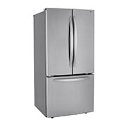 LG Réfrigérateur de 33 po avec porte à deux battants et revêtement résistant aux taches et Smart Cooling<sup>MC</sup> Plus, LRFCS2503S