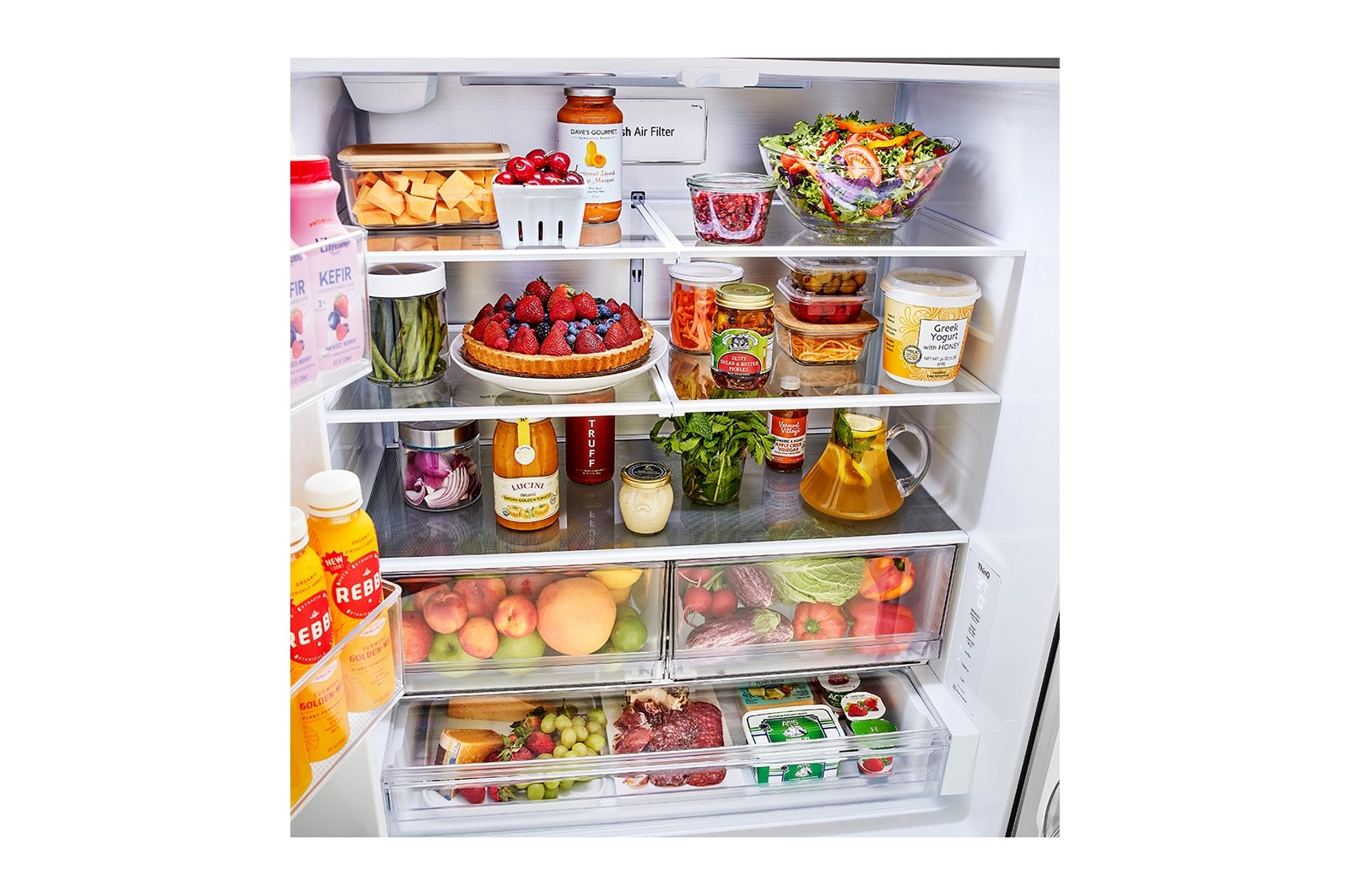 LG Réfrigérateur intelligent à Counter Depth MAX<sup>MC</sup> de 27 pi3 avec distributeur d’eau intégré, LRFLC2706S