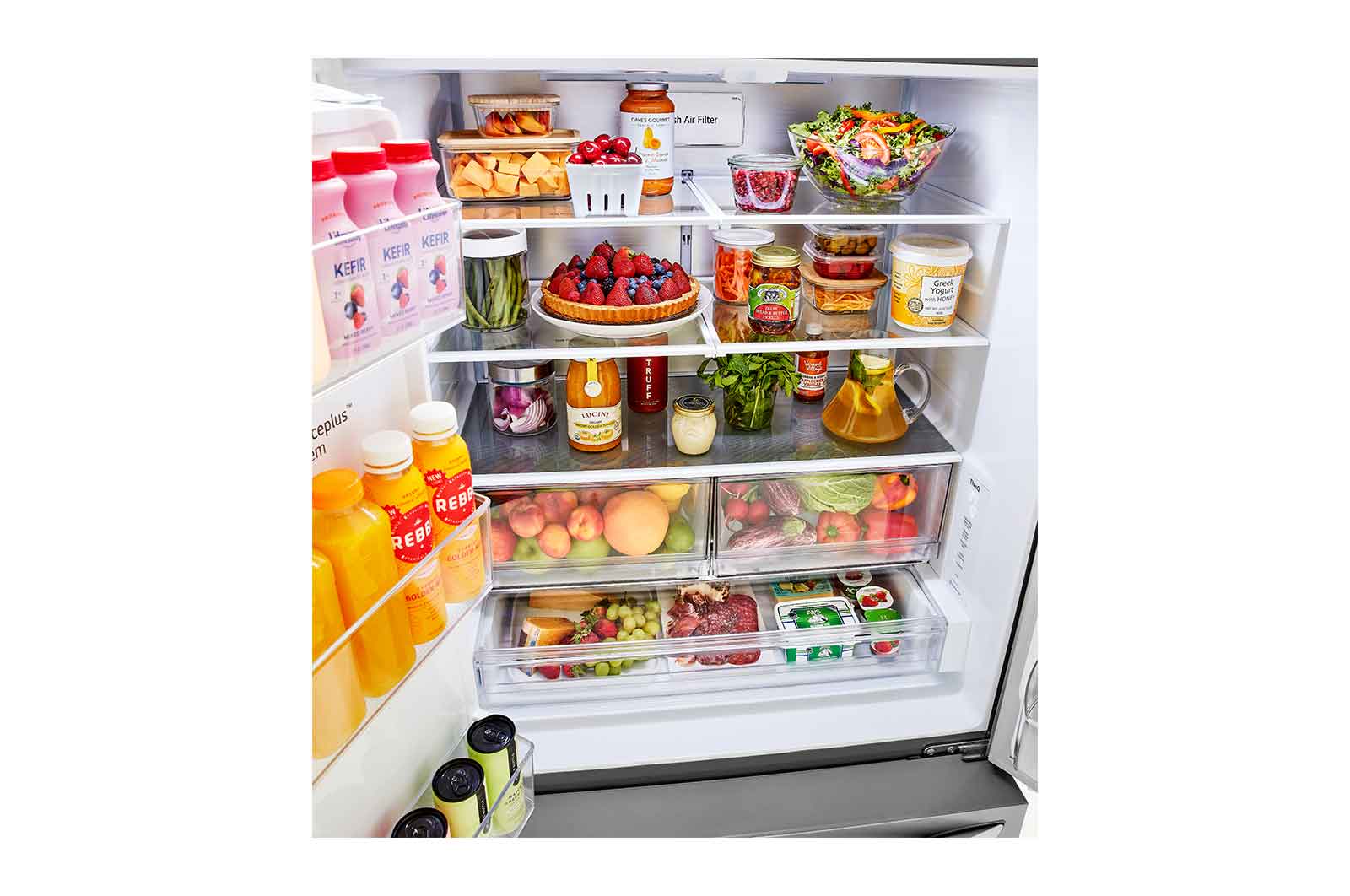 LG Réfrigérateur intelligent de 26 pi3 à profondeur de comptoir MAX avec machine à gla?ons double, LRFXC2606S