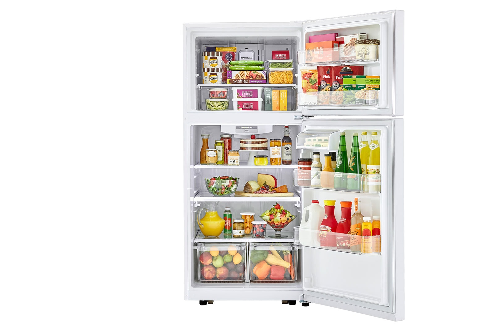 LG Réfrigérateur avec congélateur en haut de 20 pi3 d’une largeur de 30 po, LTCS20020W