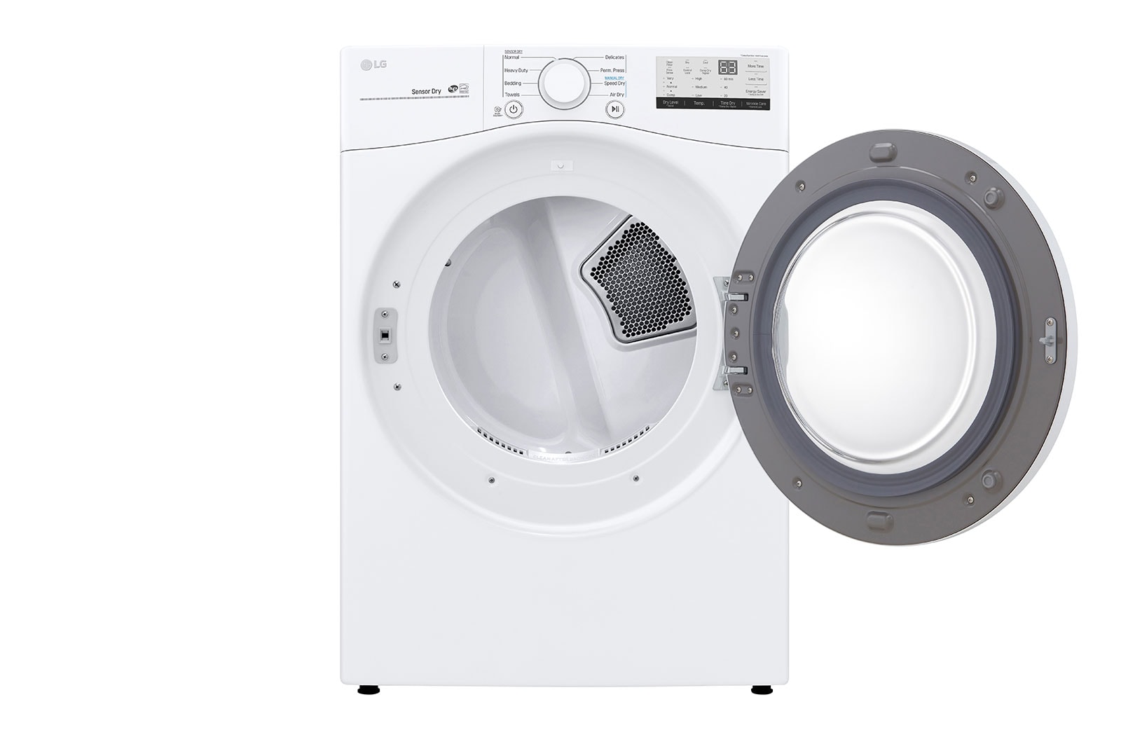LG Sécheuse électrique à chargement frontal à hyper grande capacité dotée de l’AI ThinQ<sup>MD</sup> de 7,4?pi3 , DLE3400W