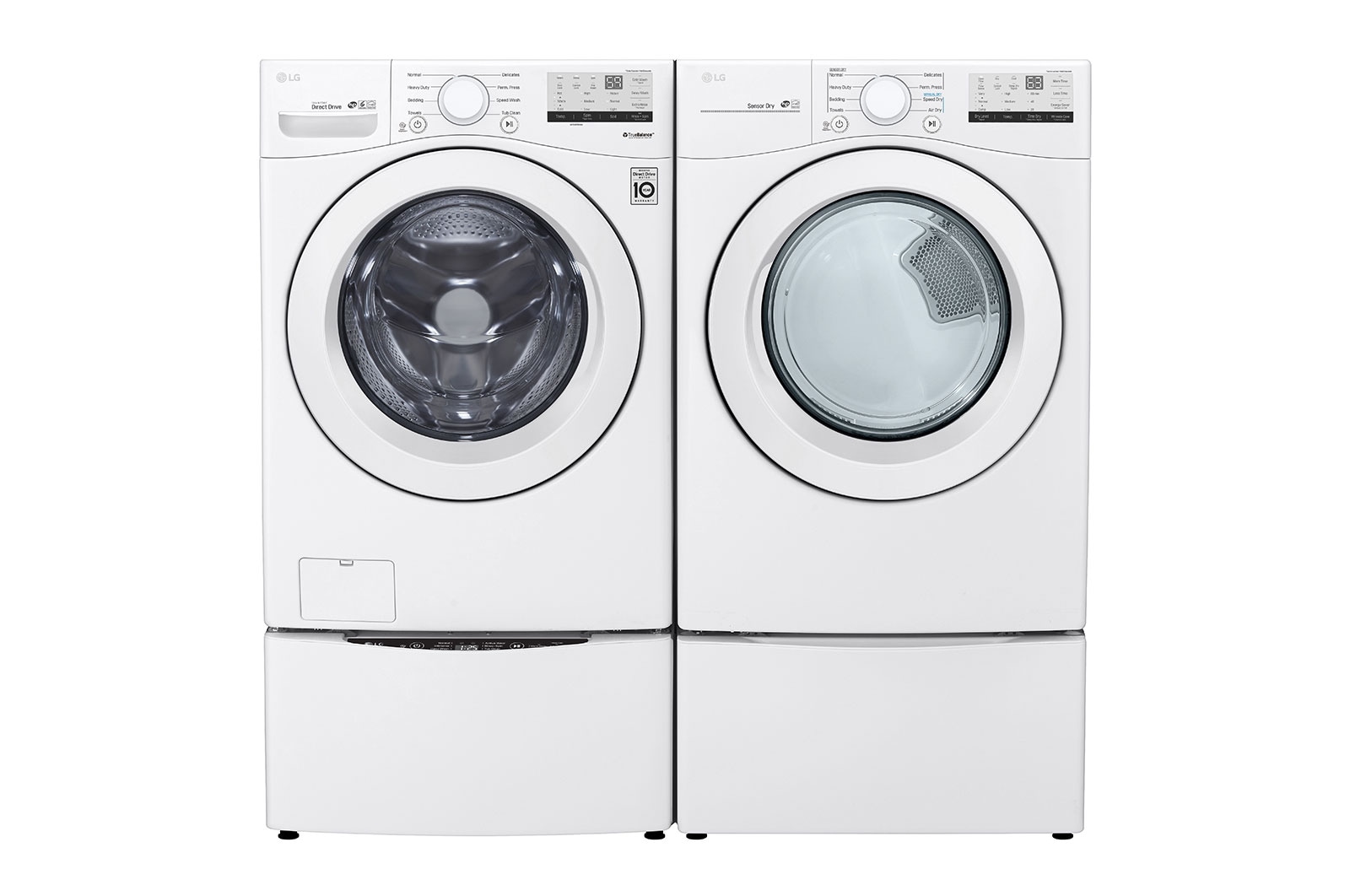 LG Sécheuse électrique à chargement frontal à hyper grande capacité dotée de l’AI ThinQ<sup>MD</sup> de 7,4?pi3 , DLE3400W