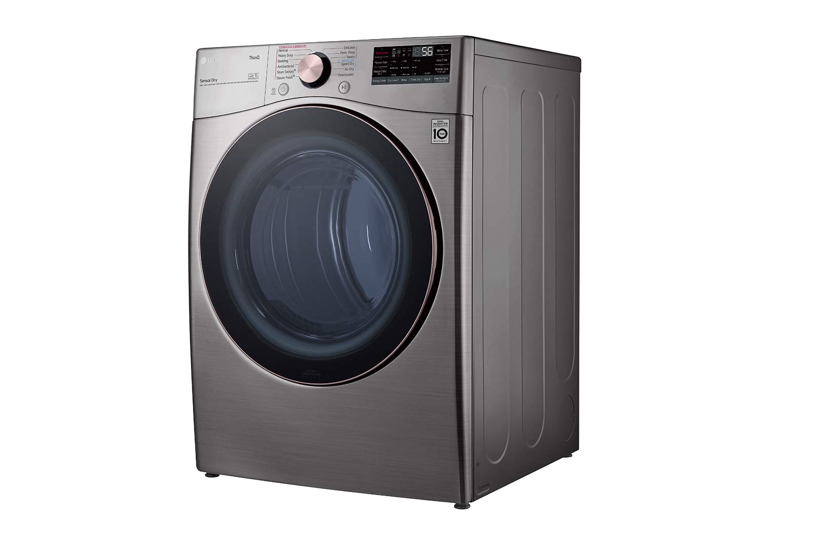 LG Sécheuse électrique à chargement frontal à ultra-grande capacité de 7,4 pi3, DLEX3850V