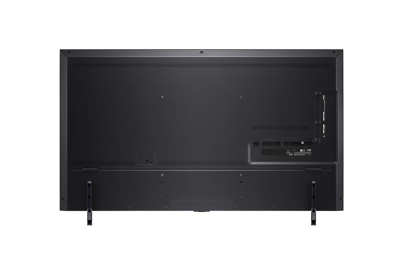 Vue arrière du téléviseur QNED de LG, modèle QNED90