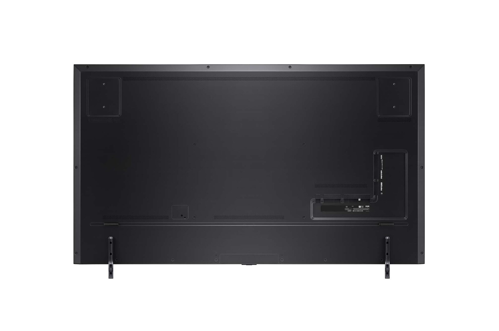 Vue arrière du téléviseur QNED de LG, modèle QNED90