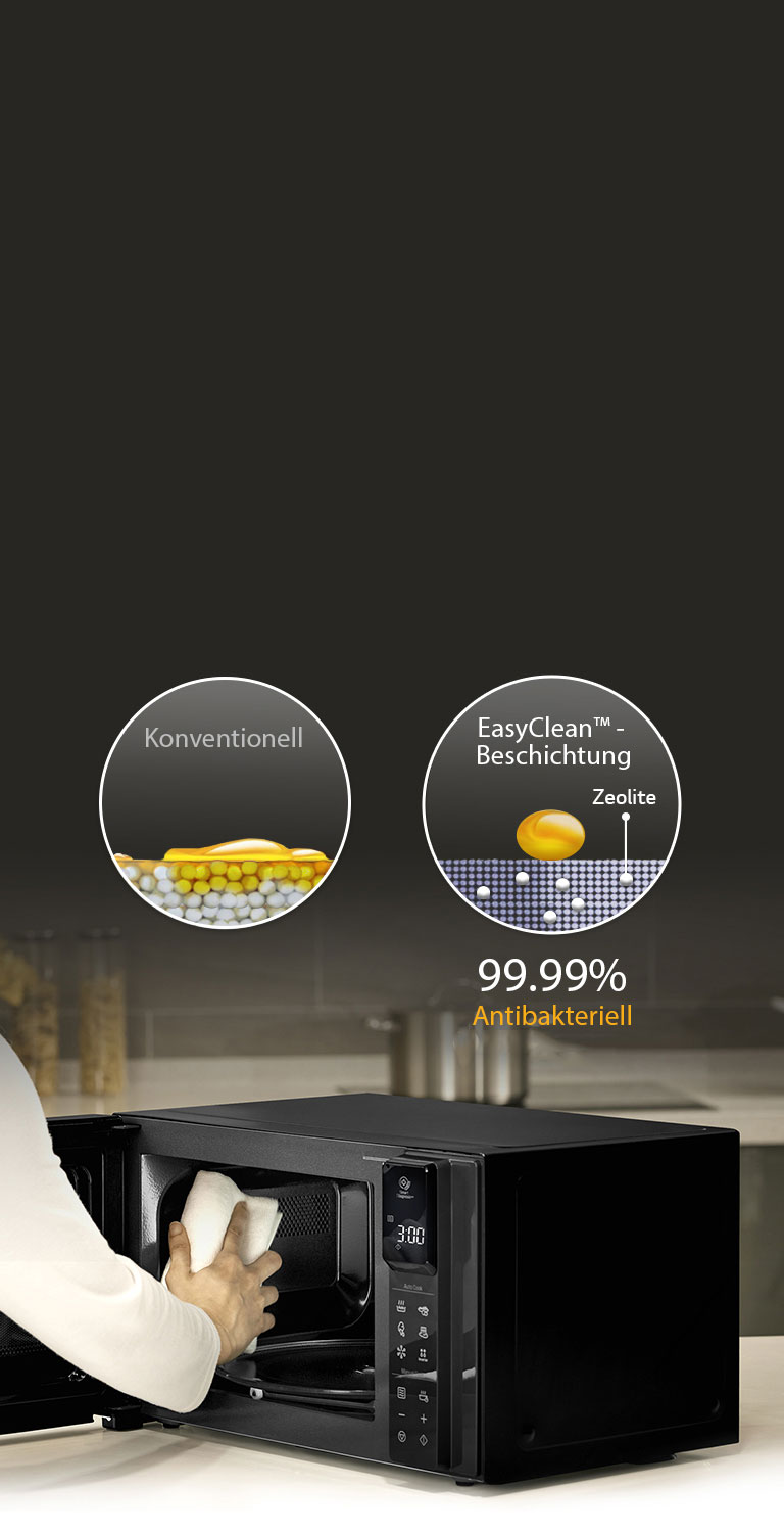 EasyClean? entfernt 99,99% der Bakterien
