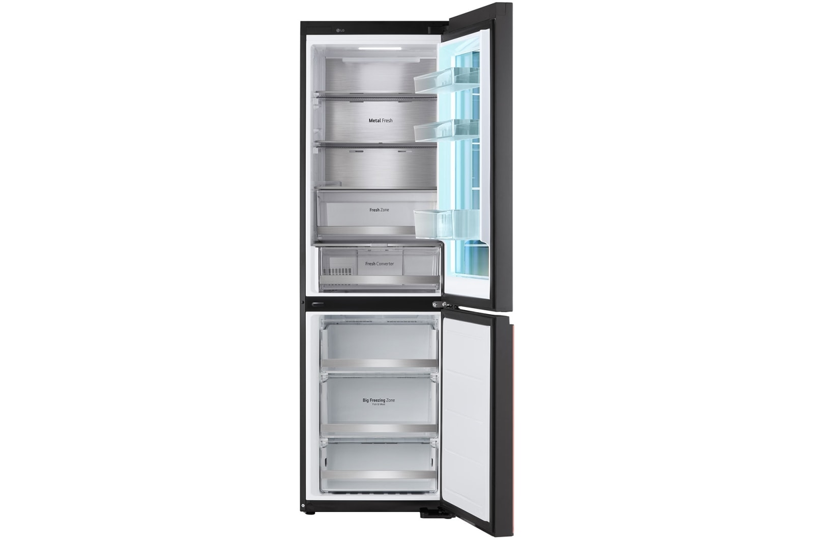 LG InstaView with MoodUP?? fridge-freezer combination | Built-in speaker | 4.3” touch LCD display | GBG719MDNN, GBG719MDNN