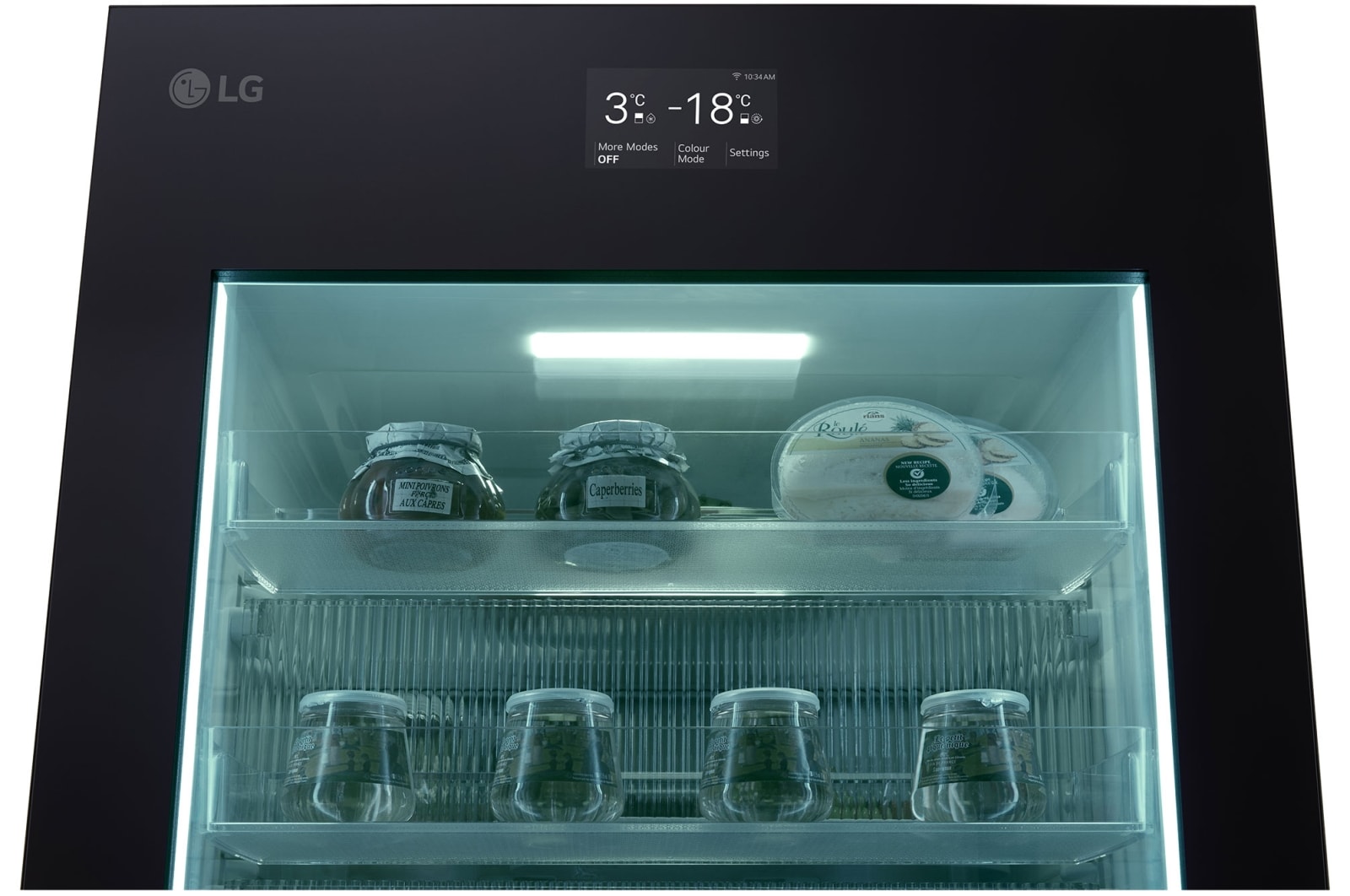 LG InstaView with MoodUP?? fridge-freezer combination | Built-in speaker | 4.3” touch LCD display | GBG719MDNN, GBG719MDNN