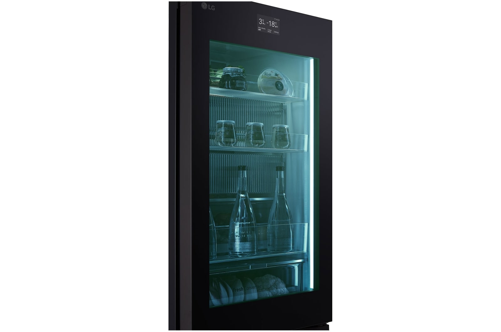 LG InstaView with MoodUP?? fridge-freezer combination | Built-in speaker | 4.3” touch LCD display | GBG719MDNN, GBG719MDNN