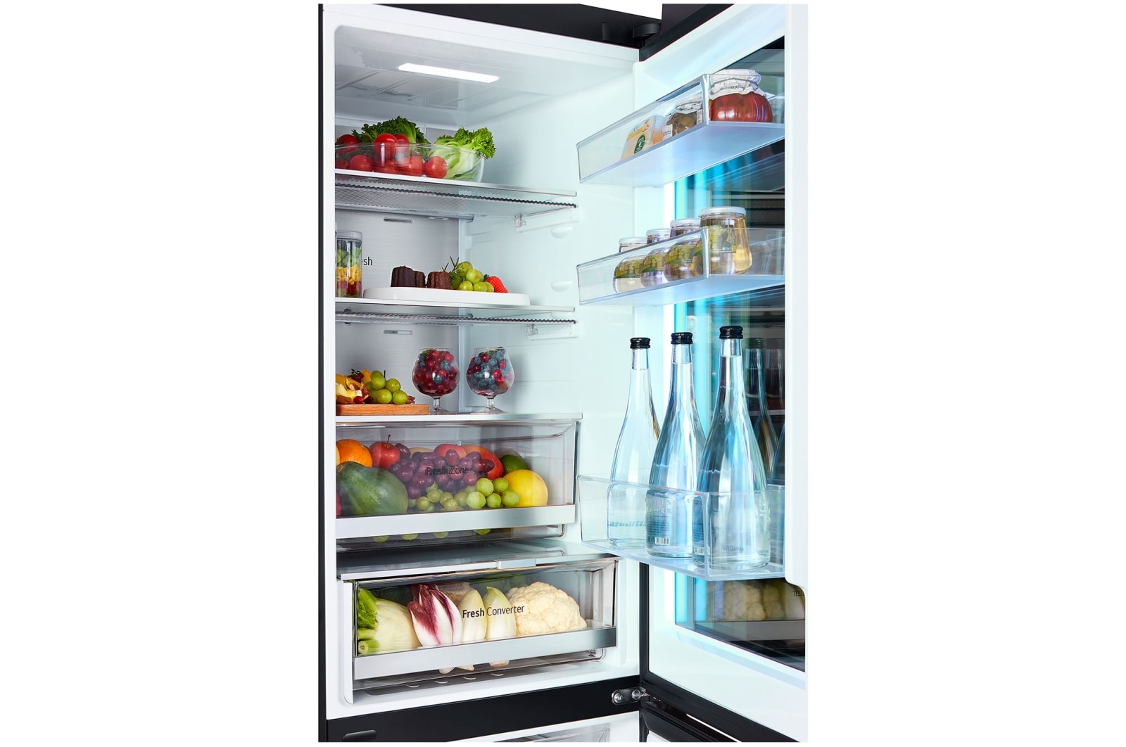 LG InstaView with MoodUP?? fridge-freezer combination | Built-in speaker | 4.3” touch LCD display | GBG719MDNN, GBG719MDNN