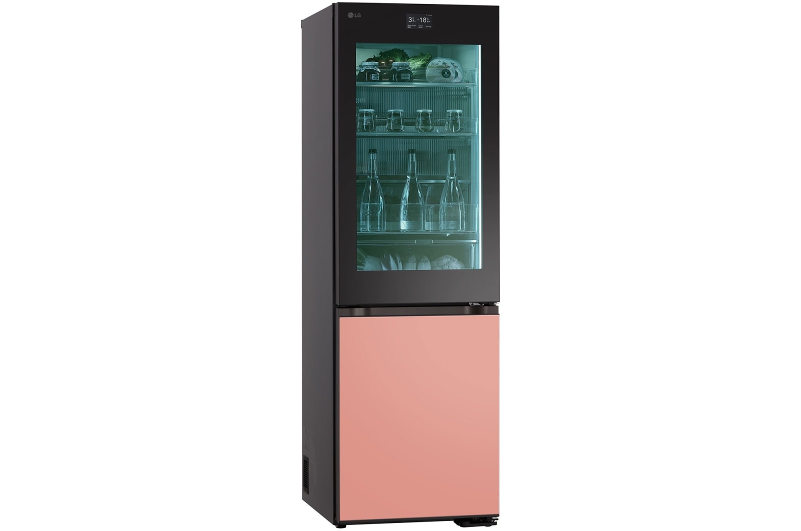 LG InstaView with MoodUP?? fridge-freezer combination | Built-in speaker | 4.3” touch LCD display | GBG719MDNN, GBG719MDNN