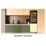 LG InstaView with MoodUP?? fridge-freezer combination | Built-in speaker | 4.3” touch LCD display | GBG719MDNN, GBG719MDNN