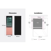 LG InstaView with MoodUP?? fridge-freezer combination | Built-in speaker | 4.3” touch LCD display | GBG719MDNN, GBG719MDNN