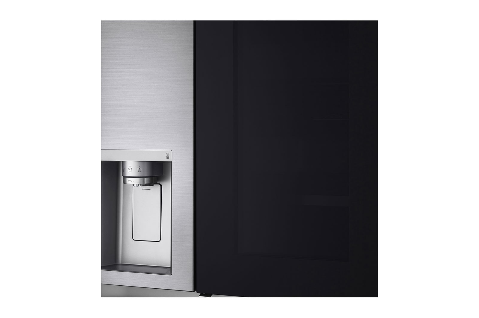 LG Side-by-Side mit InstaView Door-in-Door ? | Eis-, Crushed Ice- und Wasserspender  | 635 Liter Kapazit?t | Interner Wassertank 4L | Platinum Silver | GSXV91PZAE, GSXV91PZAE