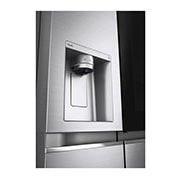 LG Side-by-Side mit InstaView Door-in-Door ? | Eis-, Crushed Ice- und Wasserspender  | 635 Liter Kapazit?t | Interner Wassertank 4L | Platinum Silver | GSXV91PZAE, GSXV91PZAE