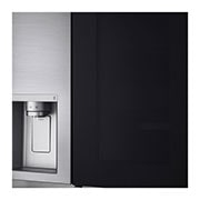 LG Side-by-Side mit InstaView Door-in-Door ? | Eis-, Crushed Ice- und Wasserspender  | 635 Liter Kapazit?t | Interner Wassertank 4L | Platinum Silver | GSXV91PZAE, GSXV91PZAE