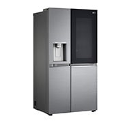 LG Side-by-Side mit InstaView Door-in-Door ? | Eis-, Crushed Ice- und Wasserspender  | 635 Liter Kapazit?t | Interner Wassertank 4L | Platinum Silver | GSXV91PZAE, GSXV91PZAE