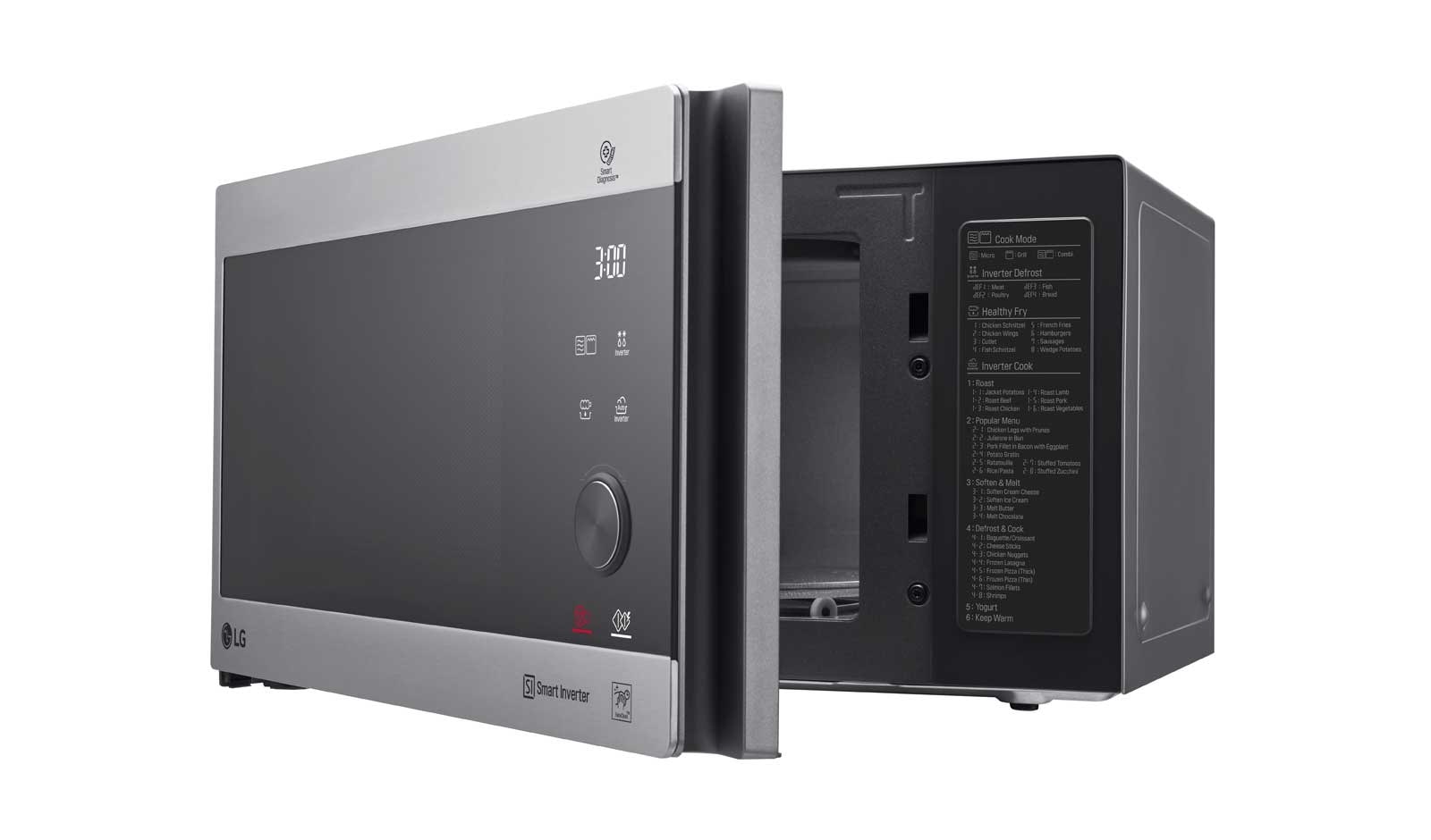 LG Mikrowelle mit Smart Inverter Technologie, Quarz Grill und 25 Liter Kapazit?t und I-Wave Technologie, MH6565CPS