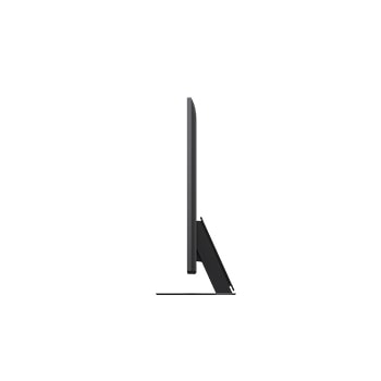 Linke Seitenansicht des LG QNED evo QNED85 TV 