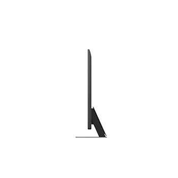 Linke Seitenansicht des LG QNED evo QNED85 TV 