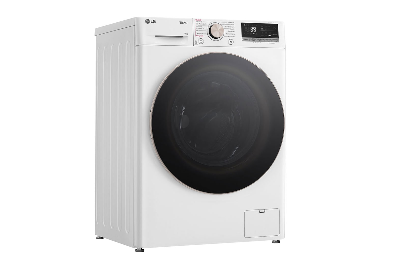 LG Waschmaschine Weiss (A-10%*, 9 kg, 1.360 U./Min.) mit AI DD? & TurboWash?360° | F4WR709G, F4WR709G