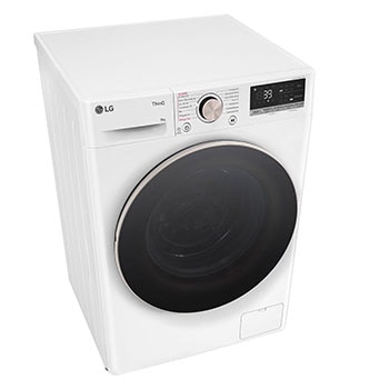 LG Waschmaschine Weiss (A-10%*, 9 kg, 1.360 U./Min.) mit AI DD? & TurboWash?360° | F4WR709G, F4WR709G