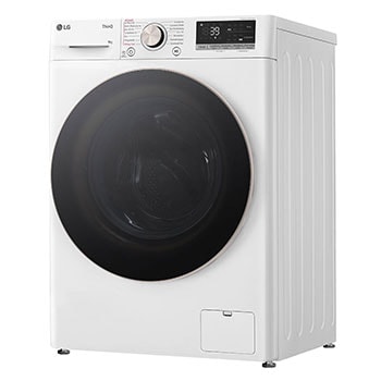 LG Waschmaschine Weiss (A-10%*, 9 kg, 1.360 U./Min.) mit AI DD? & TurboWash?360° | F4WR709G, F4WR709G