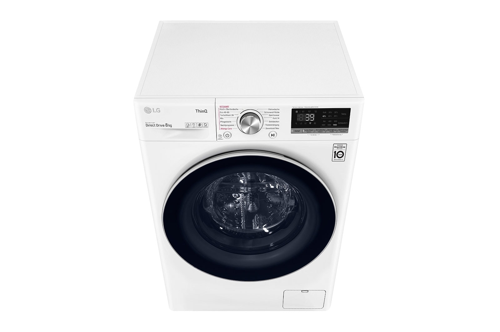 LG Waschmaschine | 8 kg | Energieeffizienzklasse A | AI DD? | Steam | TurboWash? 360°, F4WV708P1E