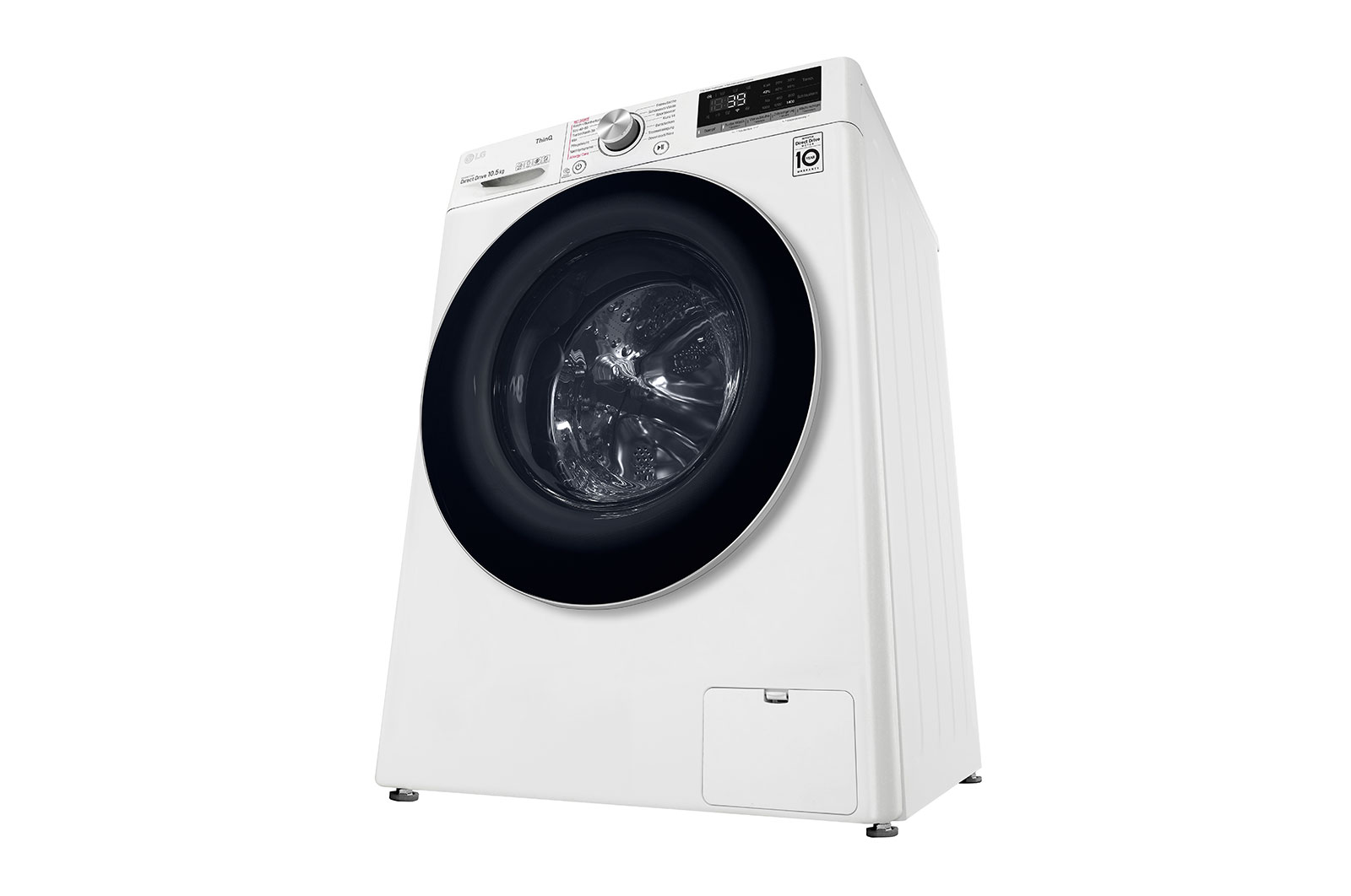 LG Waschmaschine mit AI DD? | 10,5 kg | Energieeffizienzklasse A | 1.400 U./Min. | Steam | TurboWash? 360° | Wi-Fi-Funktion, F4WV710P1E