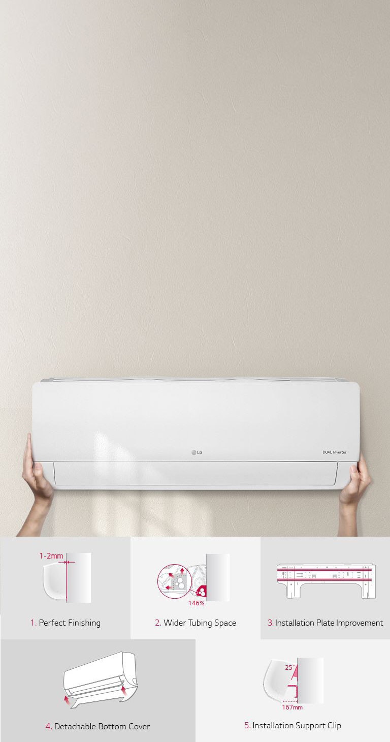Détails de l'installation du climatiseur