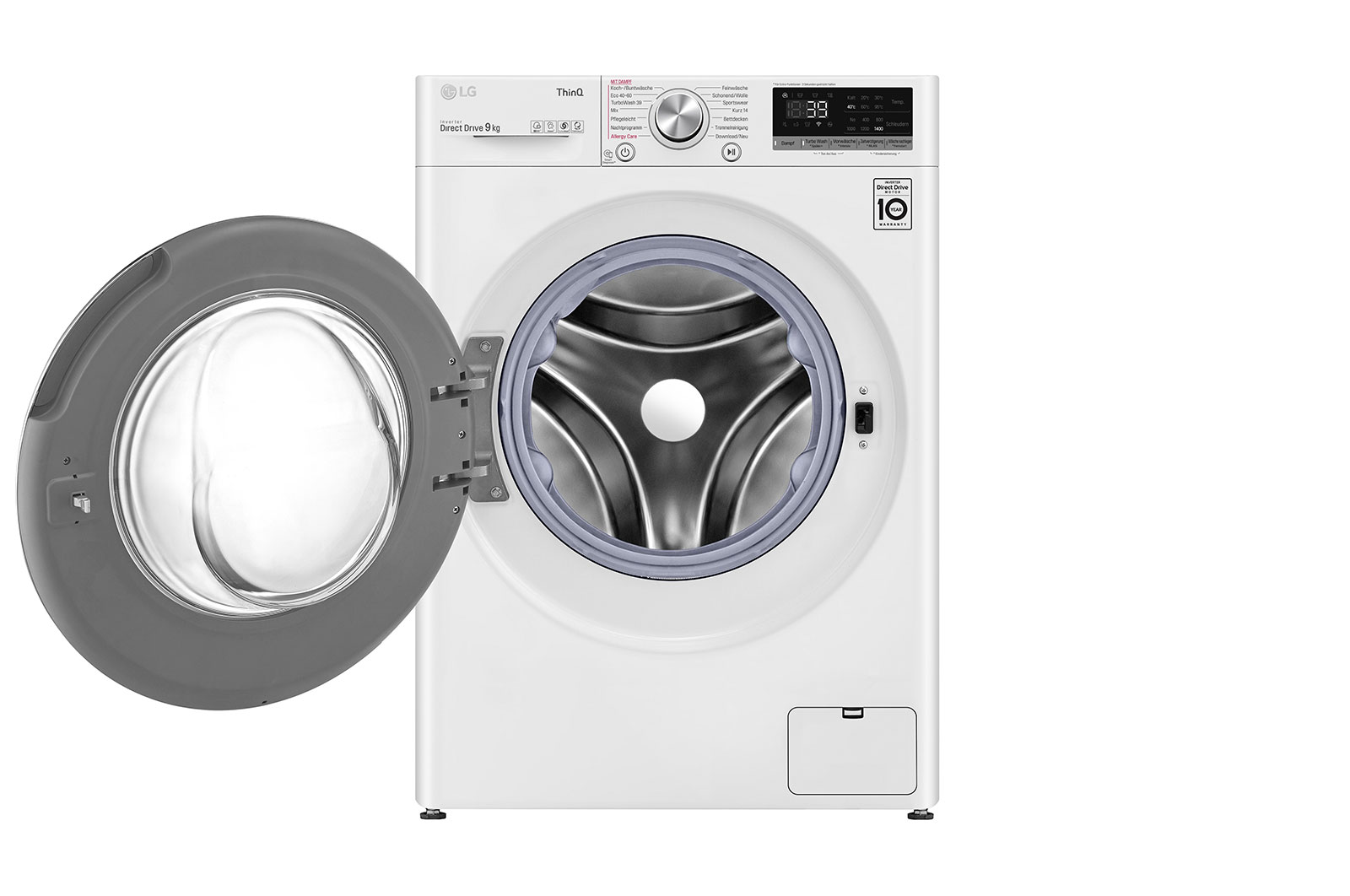 LG Lave-linge | 9 kg | Classe d'efficacité énergétique A | AI DD? | Steam | TurboWash? 360, F4WV709P1E